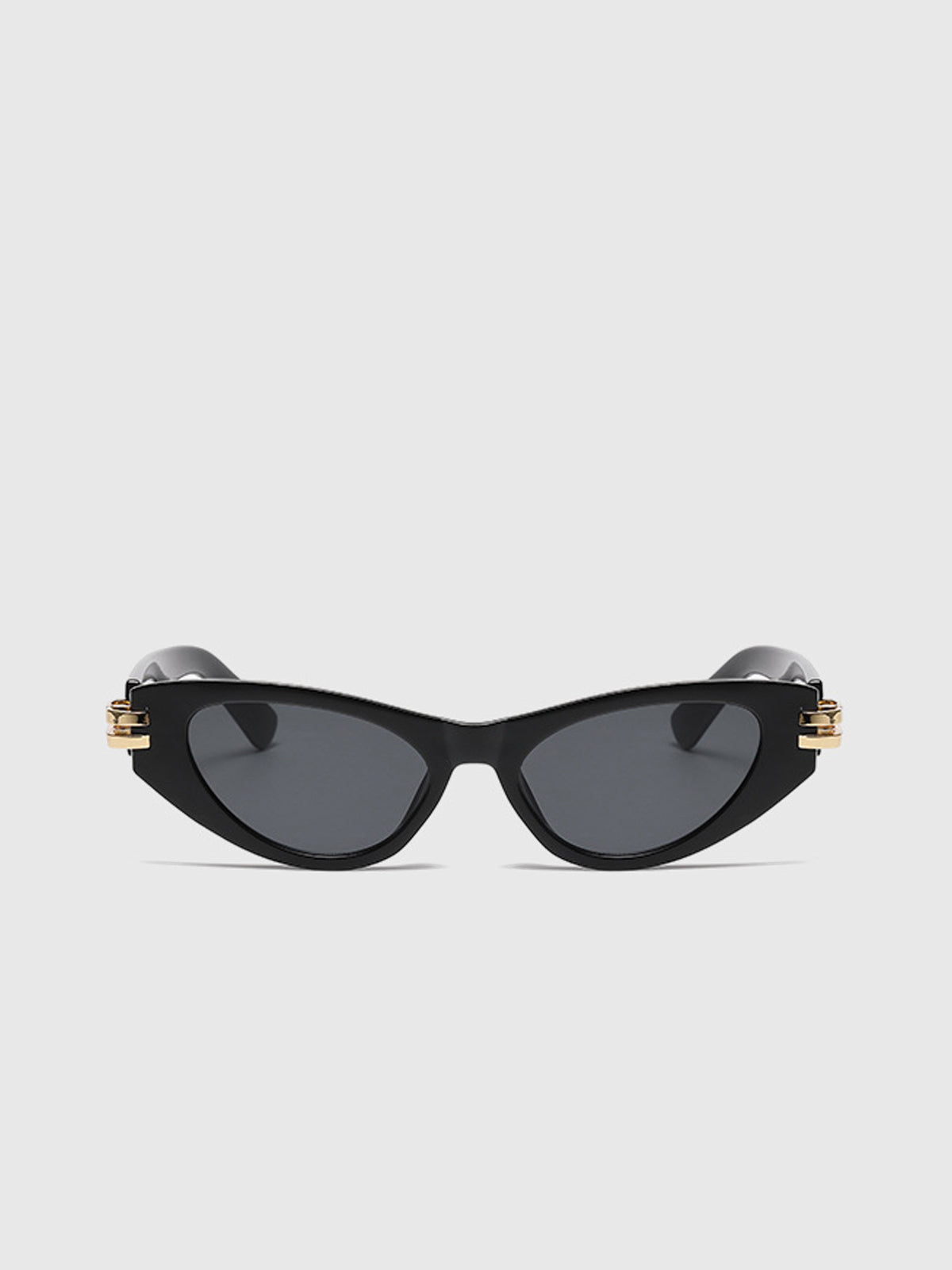 Cat Eye Black Frame Sunglasses-Chicvia