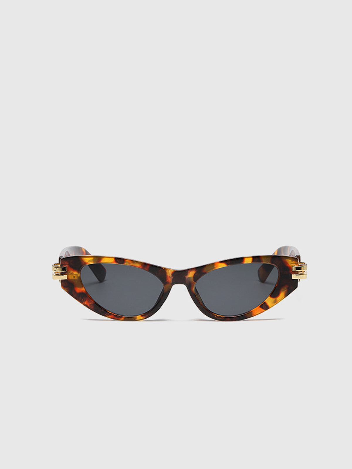 Cat Eye Black Frame Sunglasses-Chicvia