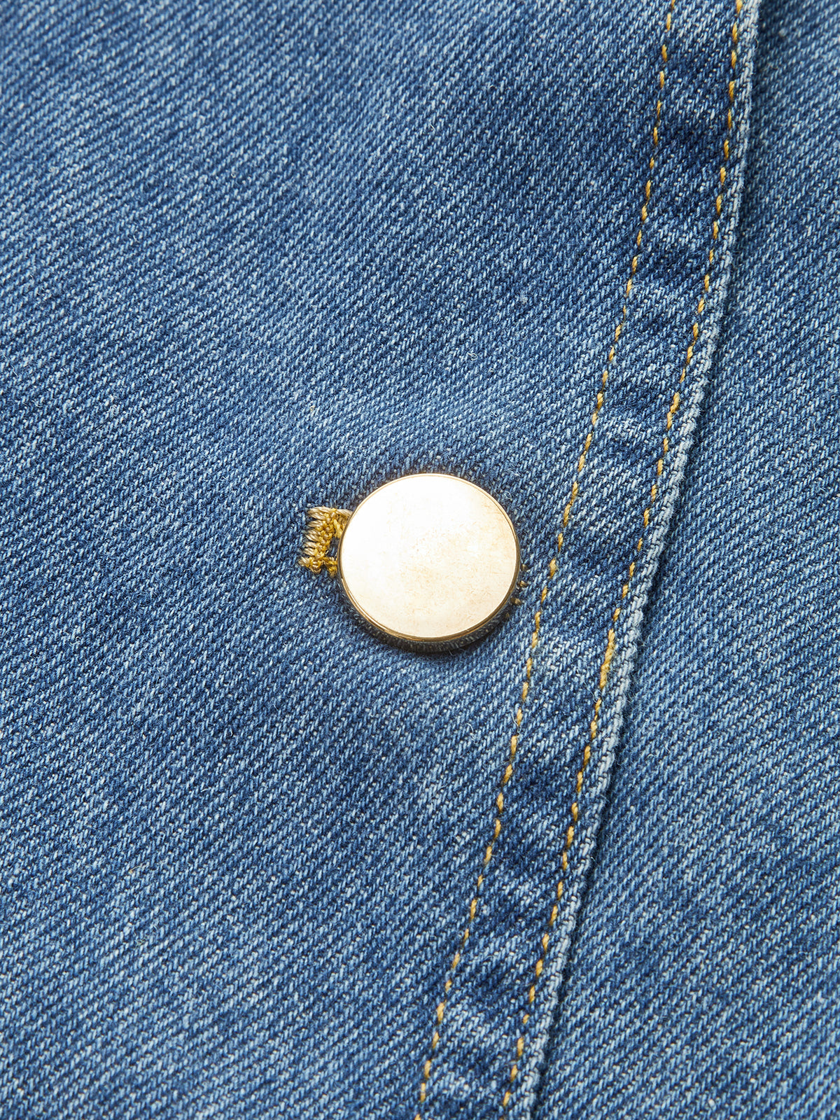 Button-Front Denim Vest-Chicvia