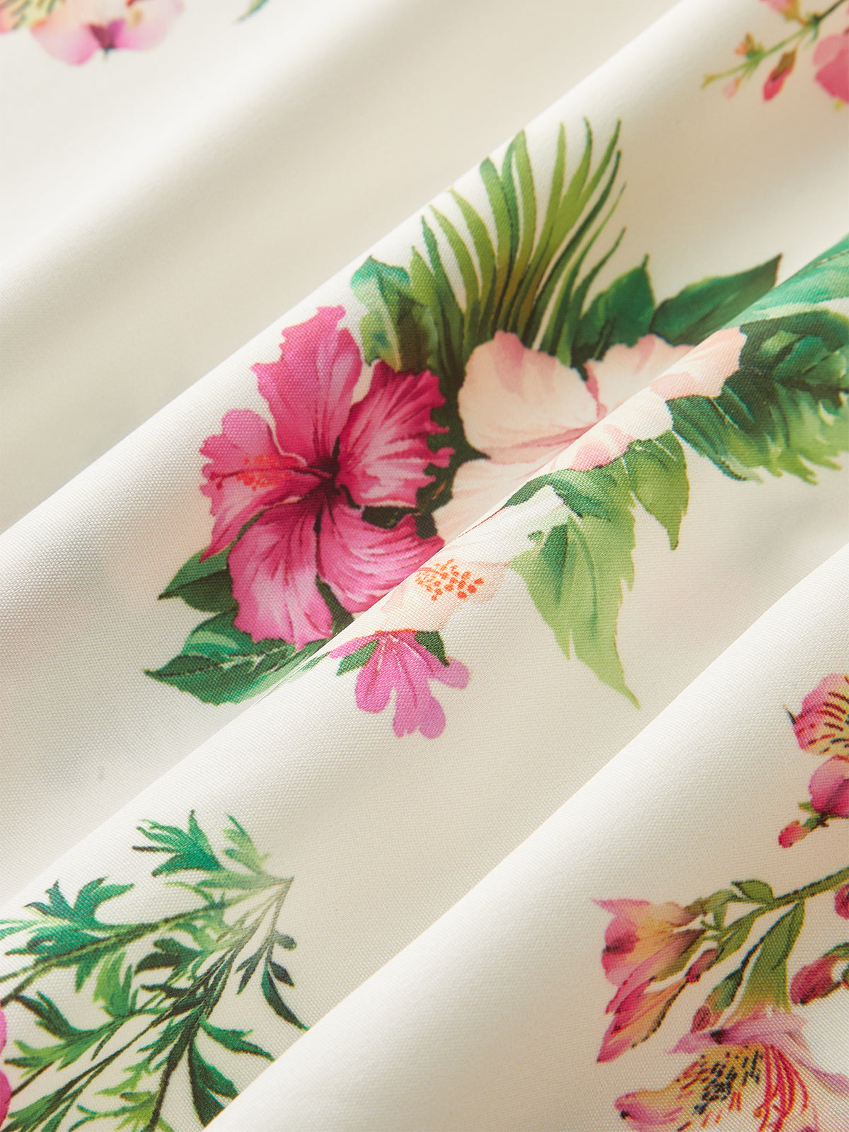 Floral Print Belted Midi Dress-Chicvia