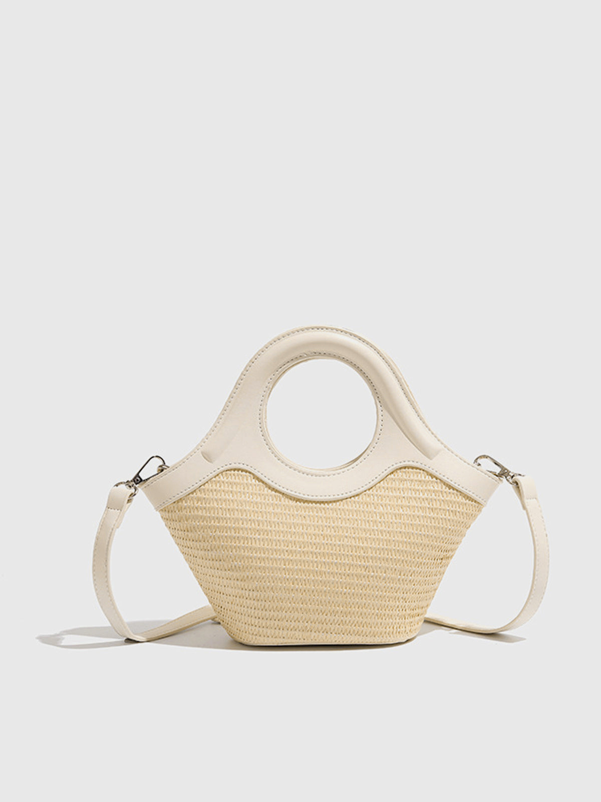 Ivory Strand Circle Bag-Chicvia