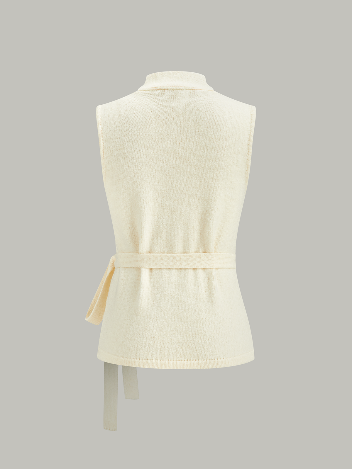 Cable Knit Wrap Vest-Chicvia