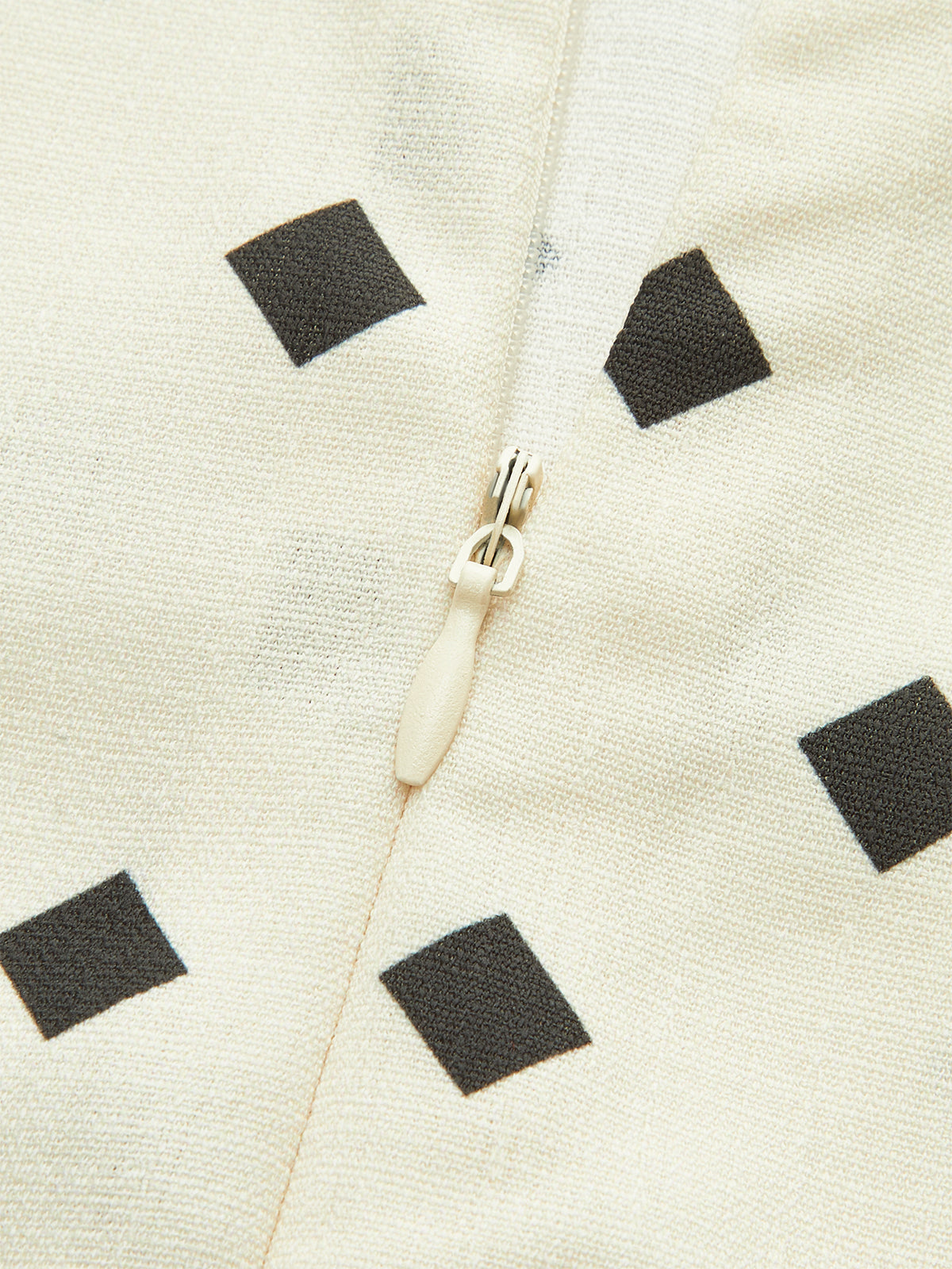 Polka Dot Midi Dress with Scalloped Straps-Chicvia