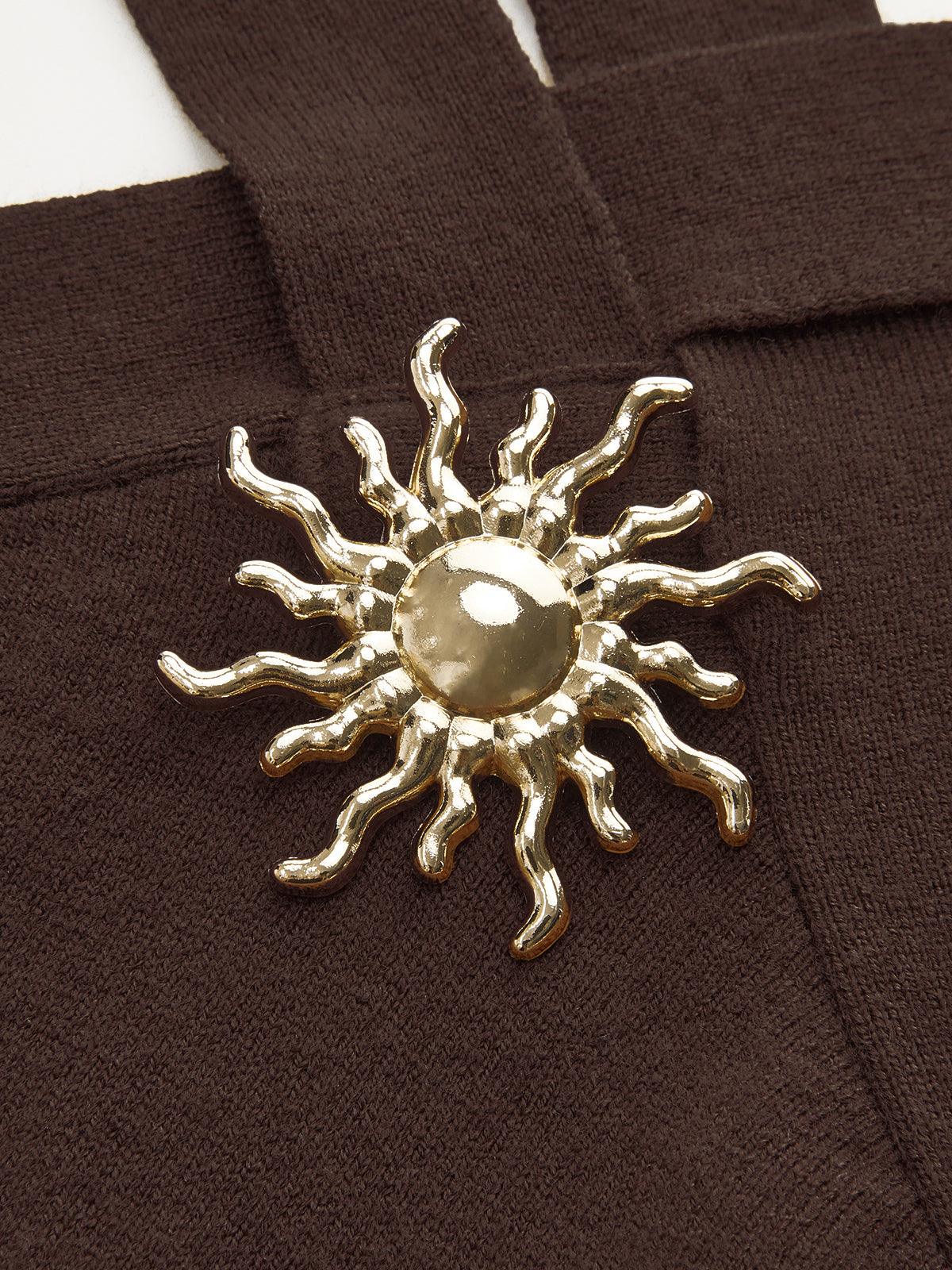 Metal Decor Cross-Strap Tank Top-Chicvia