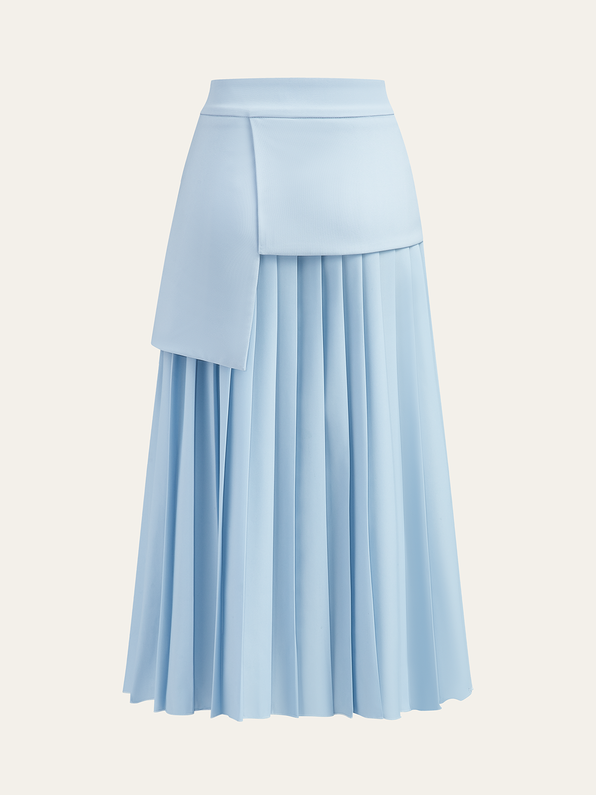 Pleated Midi Skirt-Chicvia