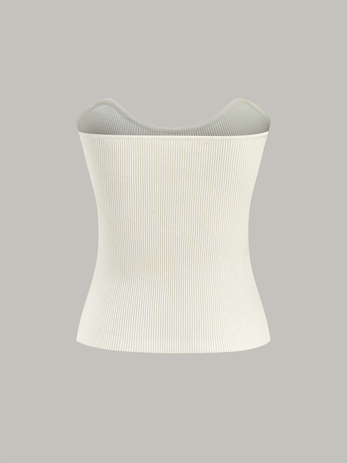 Metal Cut-Out Knit Sweater Vest-Chicvia