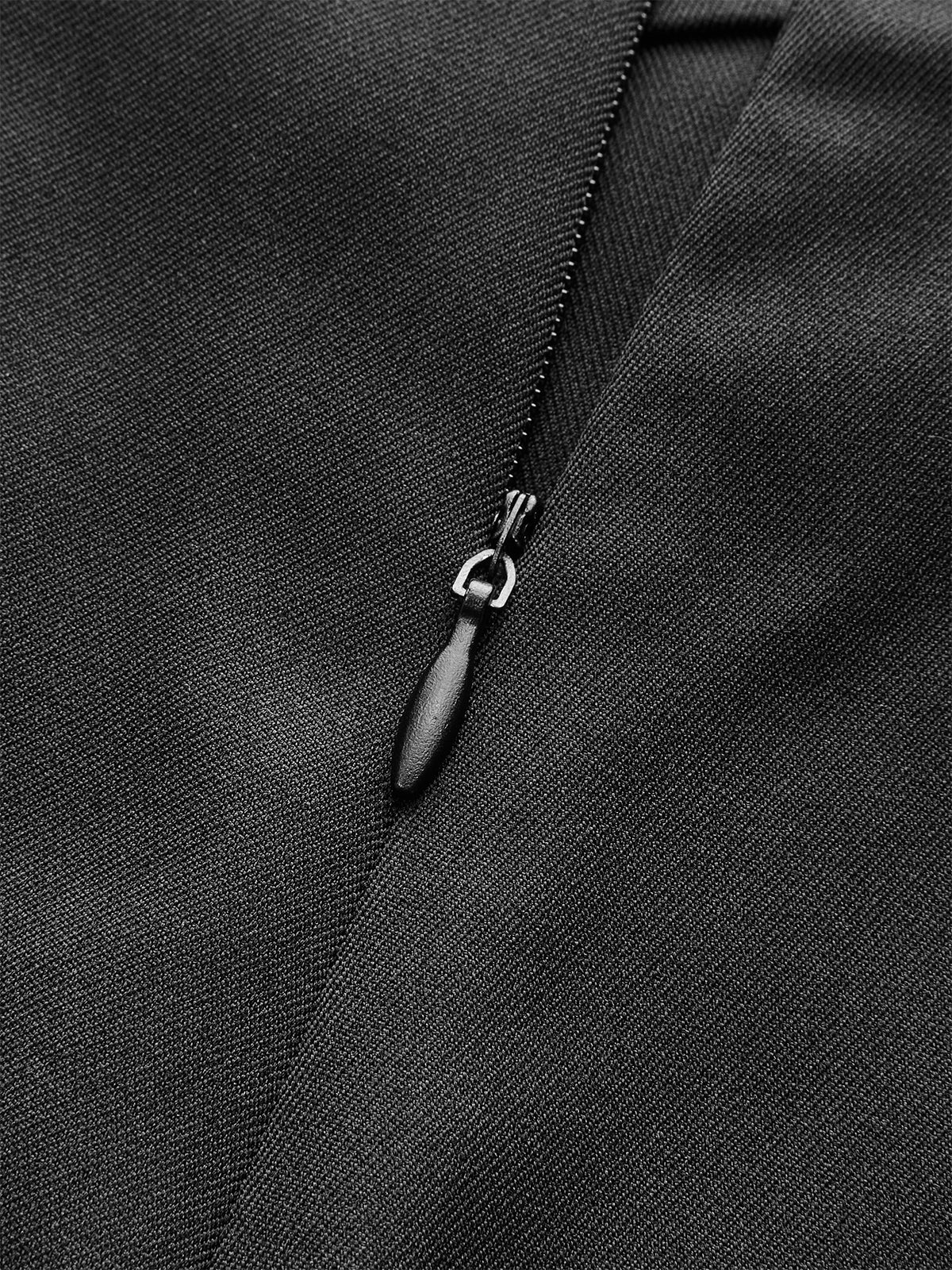 Mid-Waisted Pleated Shorts with Metal Button-Chicvia