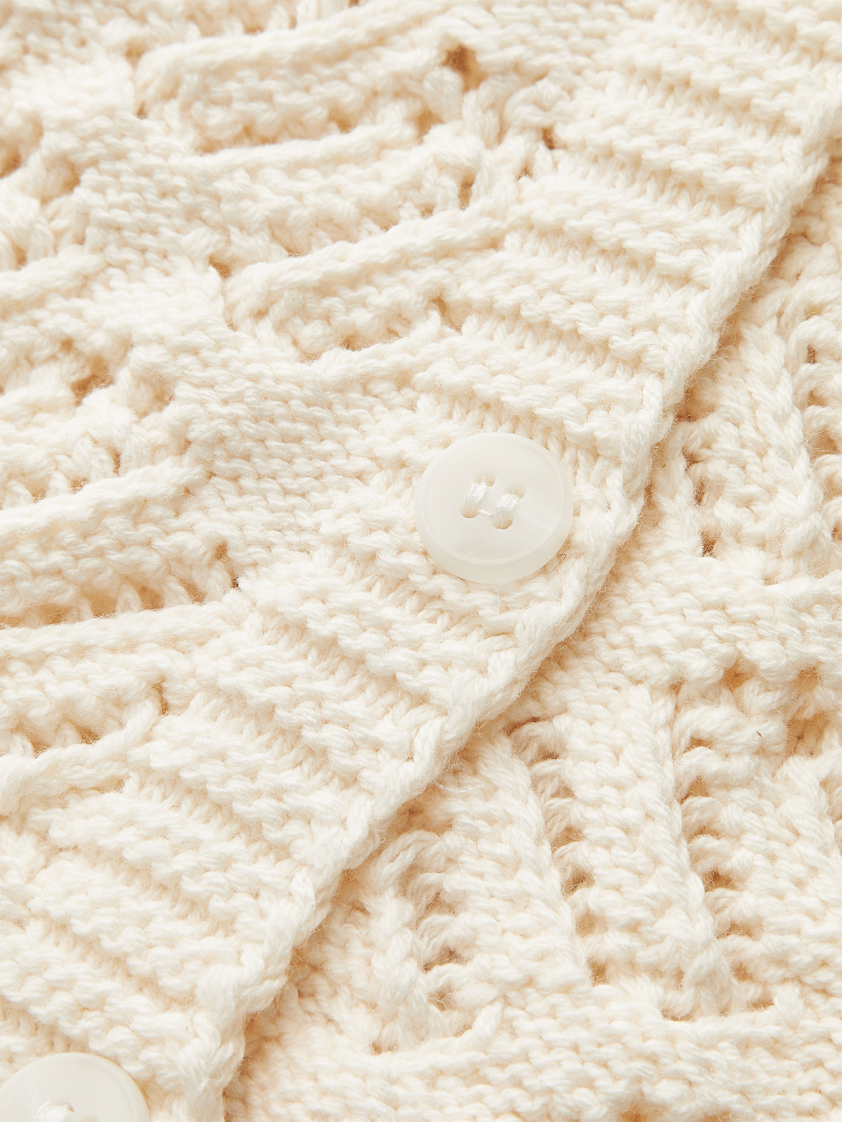 Knitted Sleeveless Cardigan with Button Front-Chicvia