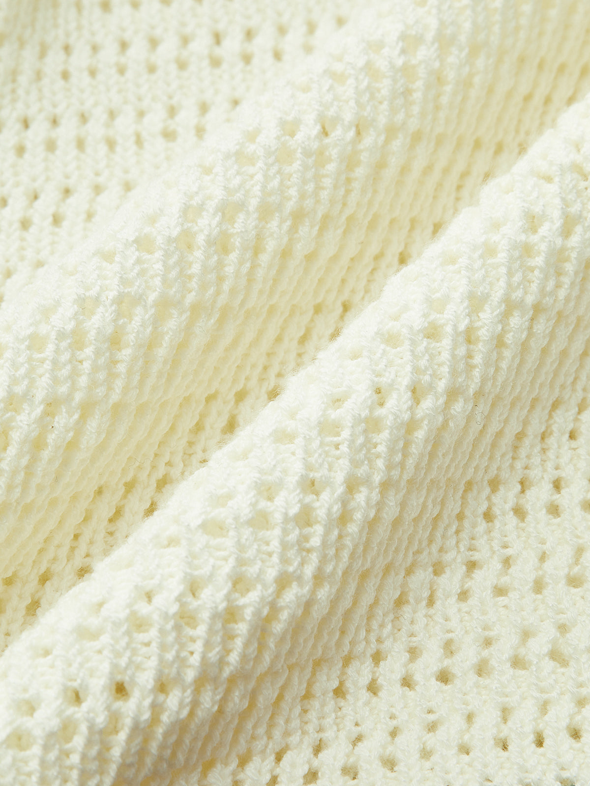 Contrast Trim Starfish Button Knitted Top-Chicvia