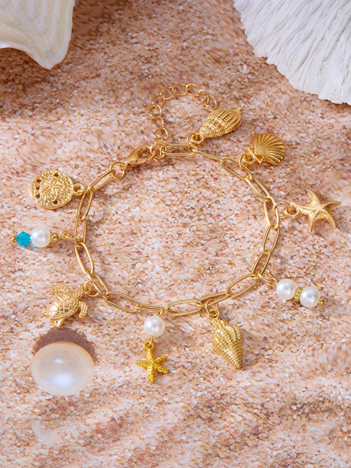Ocean Inspired Charm Bracelet-Chicvia