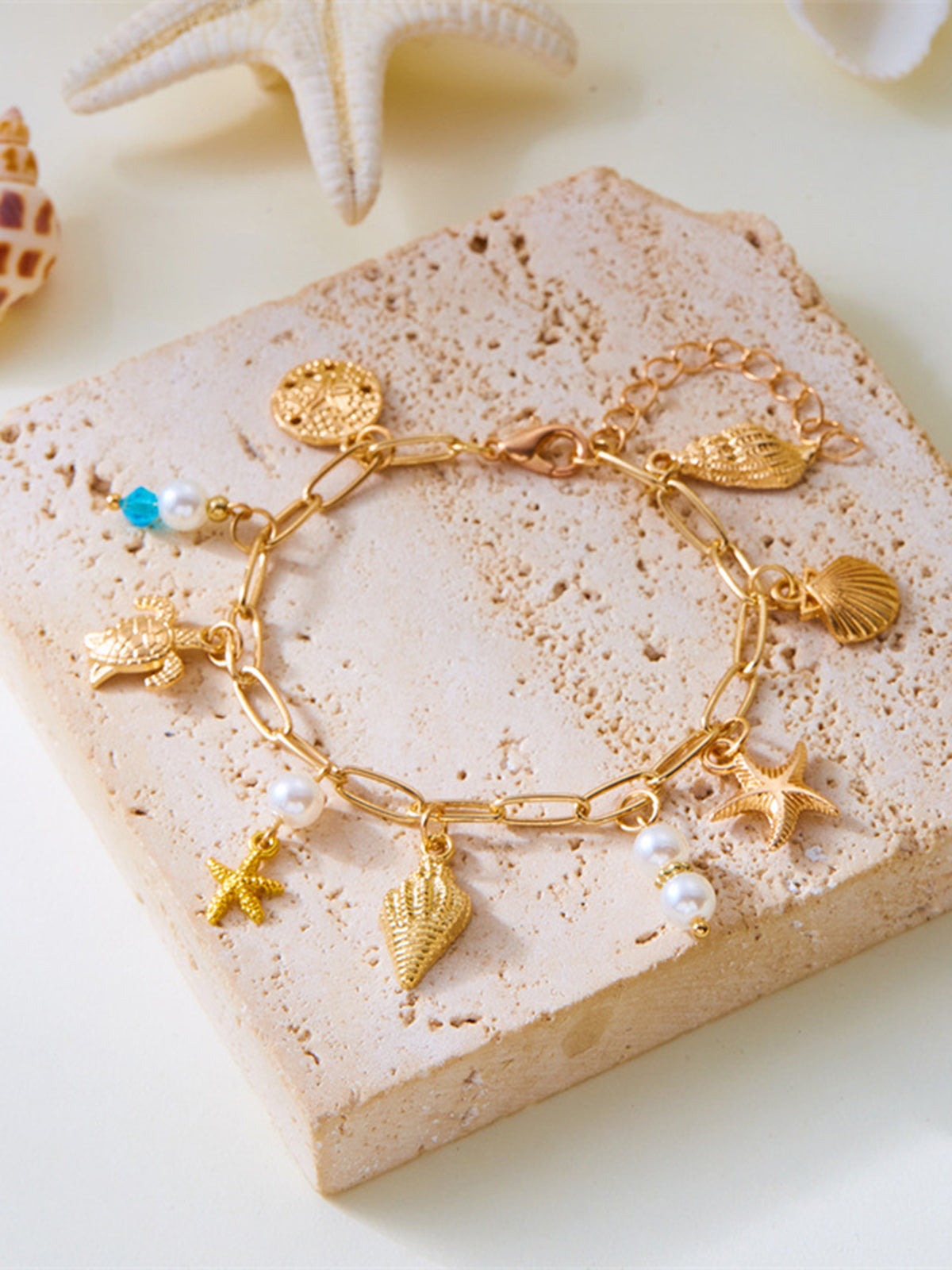 Ocean Inspired Charm Bracelet-Chicvia