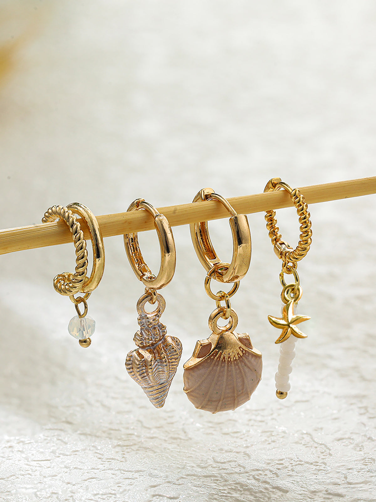 Marine Charm Earrings Set-Chicvia