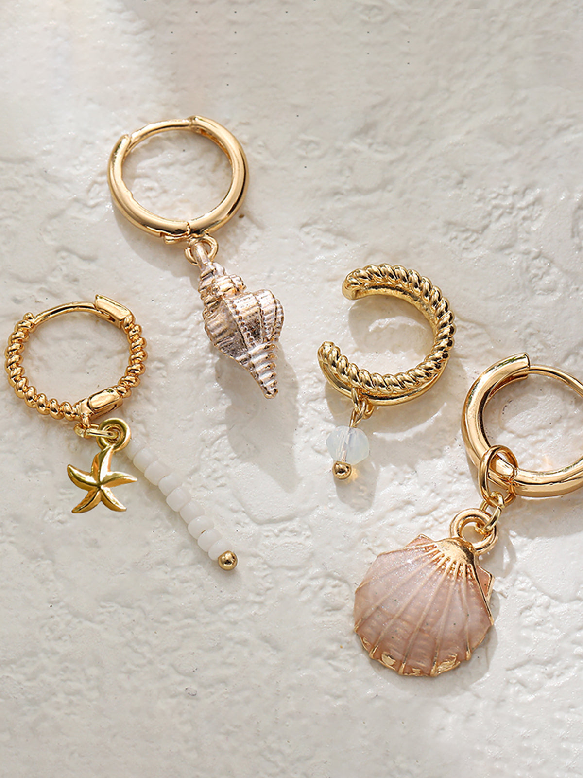 Marine Charm Earrings Set-Chicvia