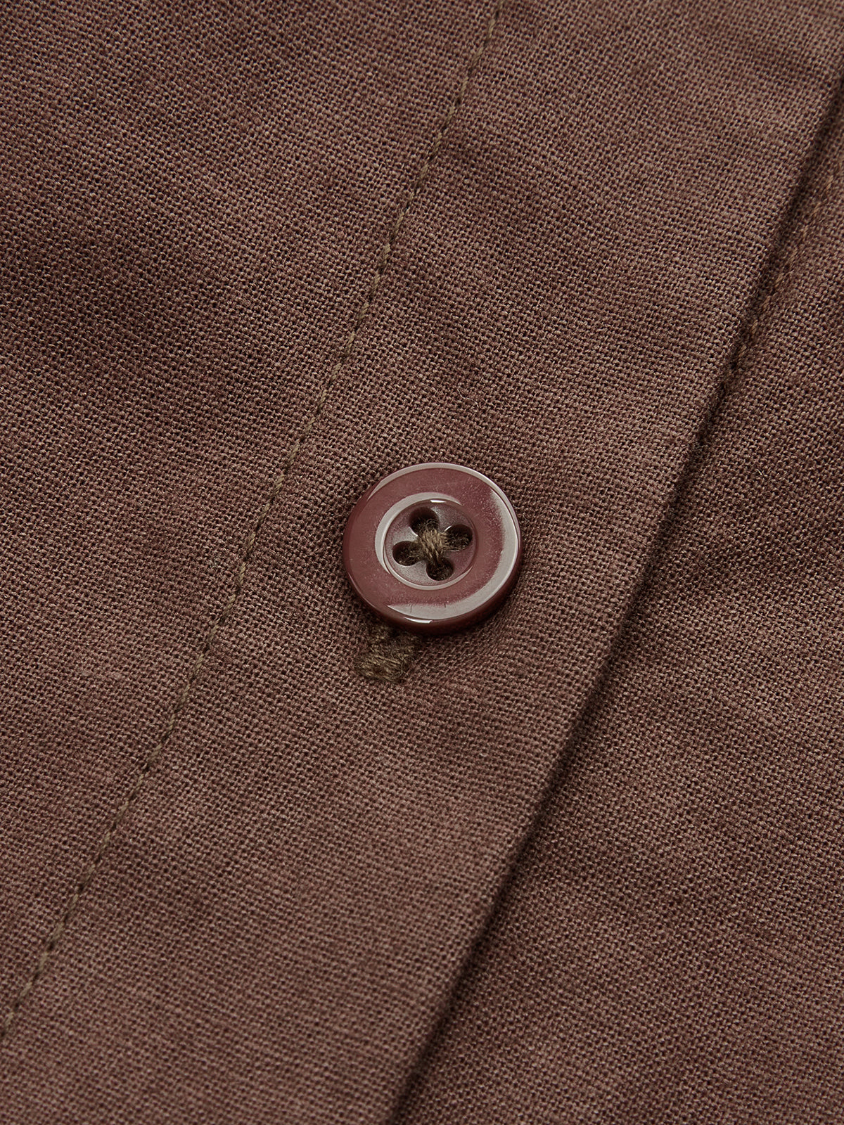 Pleated Button-Front Shirt Dress-Chicvia