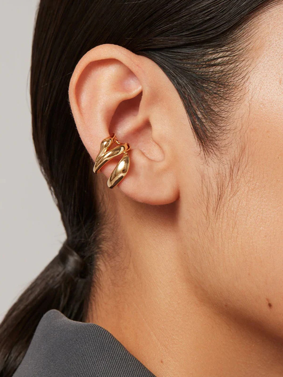 Geometric-Shaped Ear Cuff-Chicvia