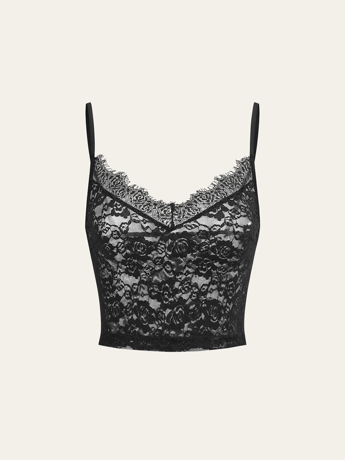 Polka Dot Two-Piece Maxi Dress with Lace Camisole-Chicvia