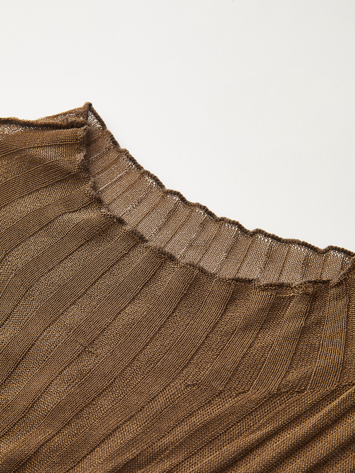 Mock Neck Sheer Paneled Sleeveless Top-Chicvia