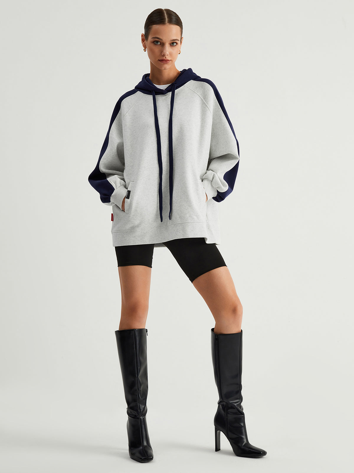 Feel The Spark Oversized Hoodie Sweatshirt-Chicvia