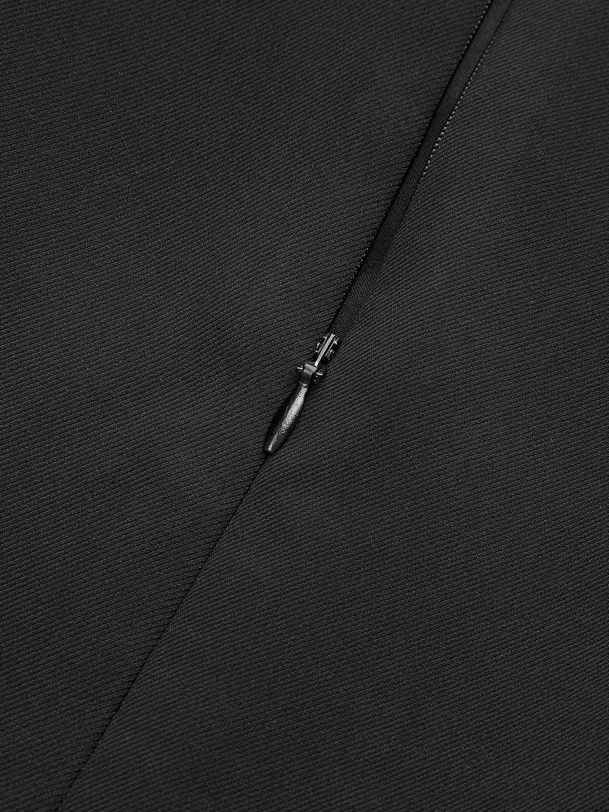 Mock Neck Mini Dress with Metal Buckle Detail-Chicvia