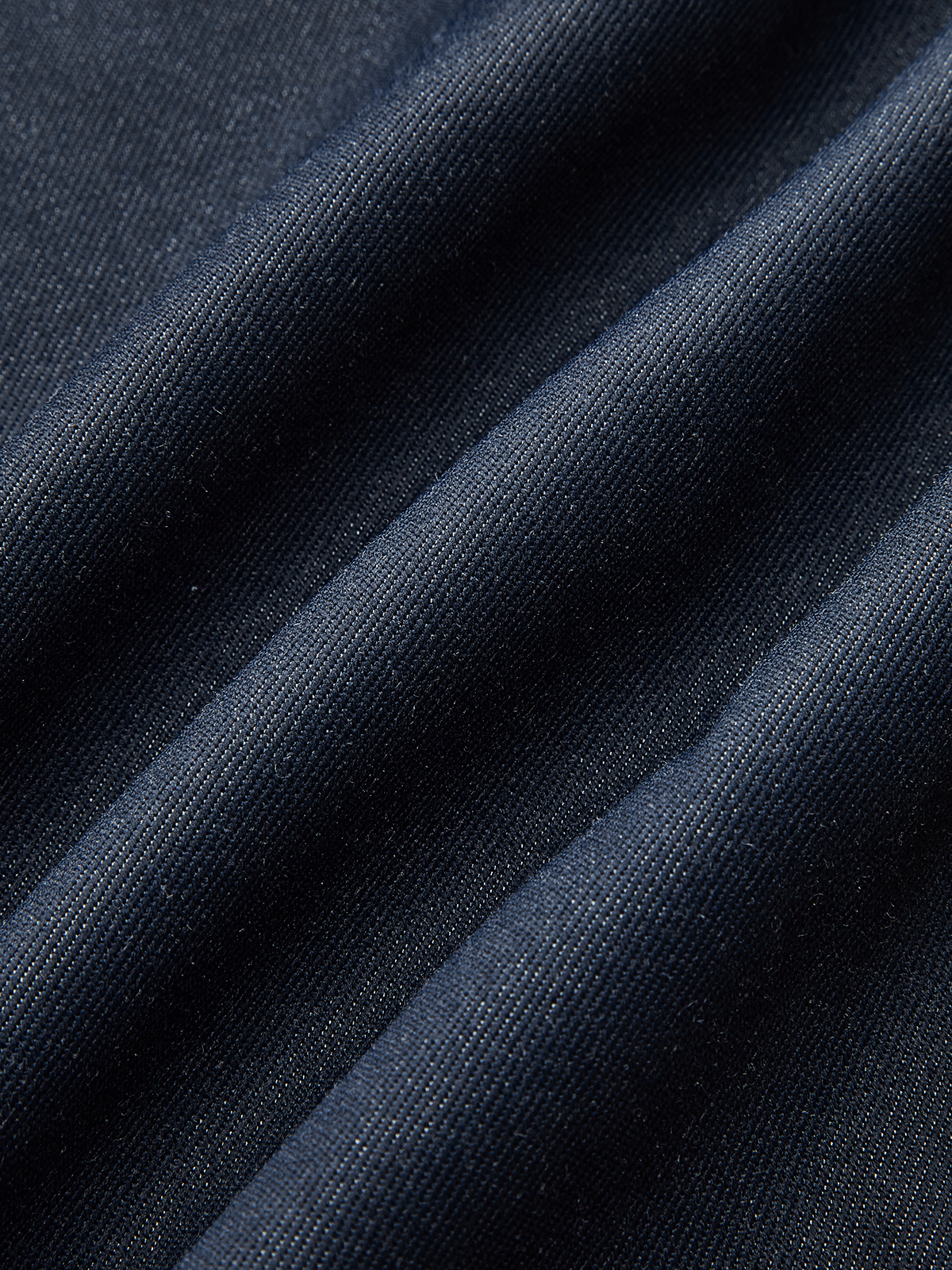 Denim V-Neck Ruched Midi Dress-Chicvia