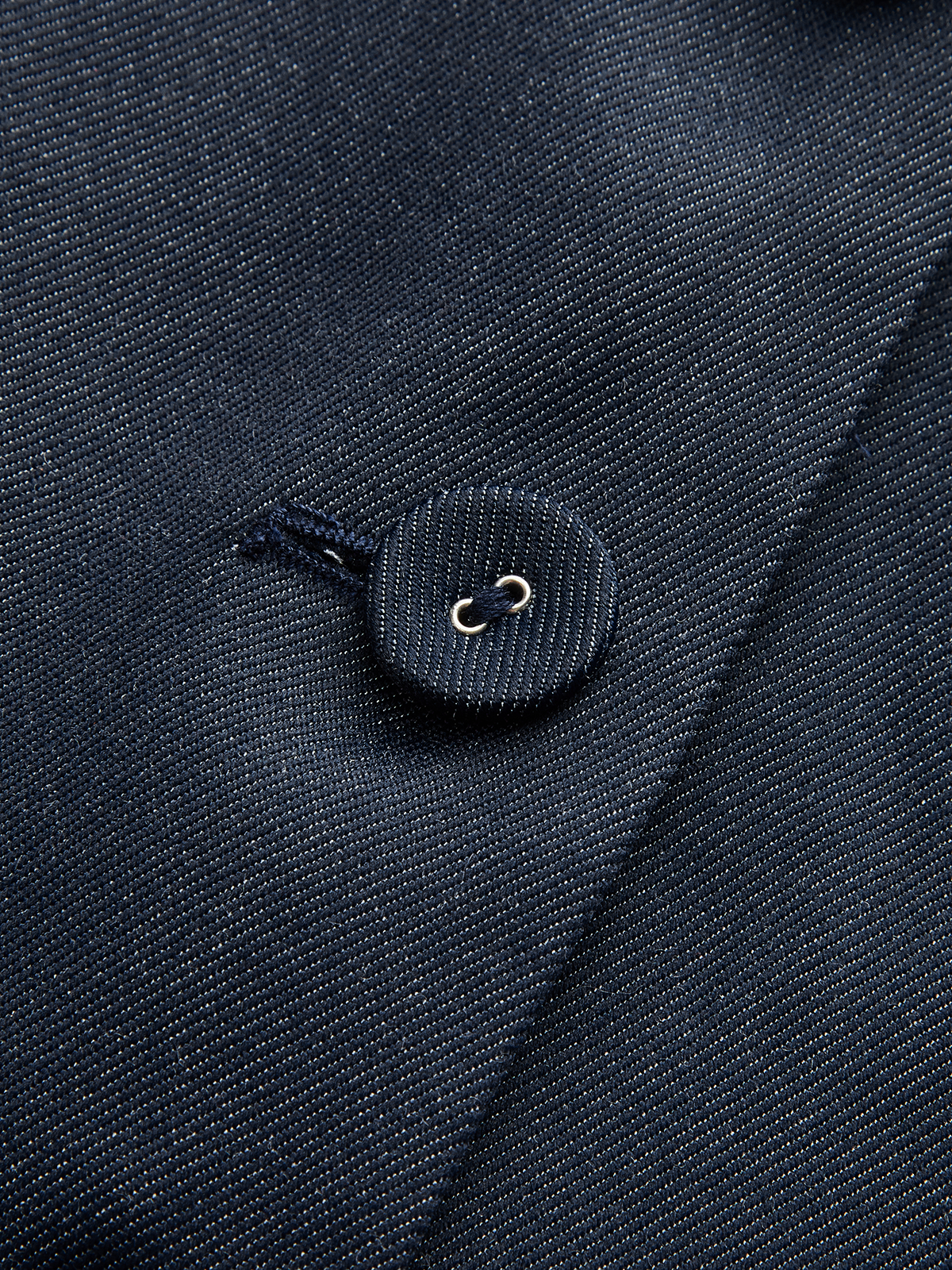 Denim V-Neck Ruched Midi Dress-Chicvia