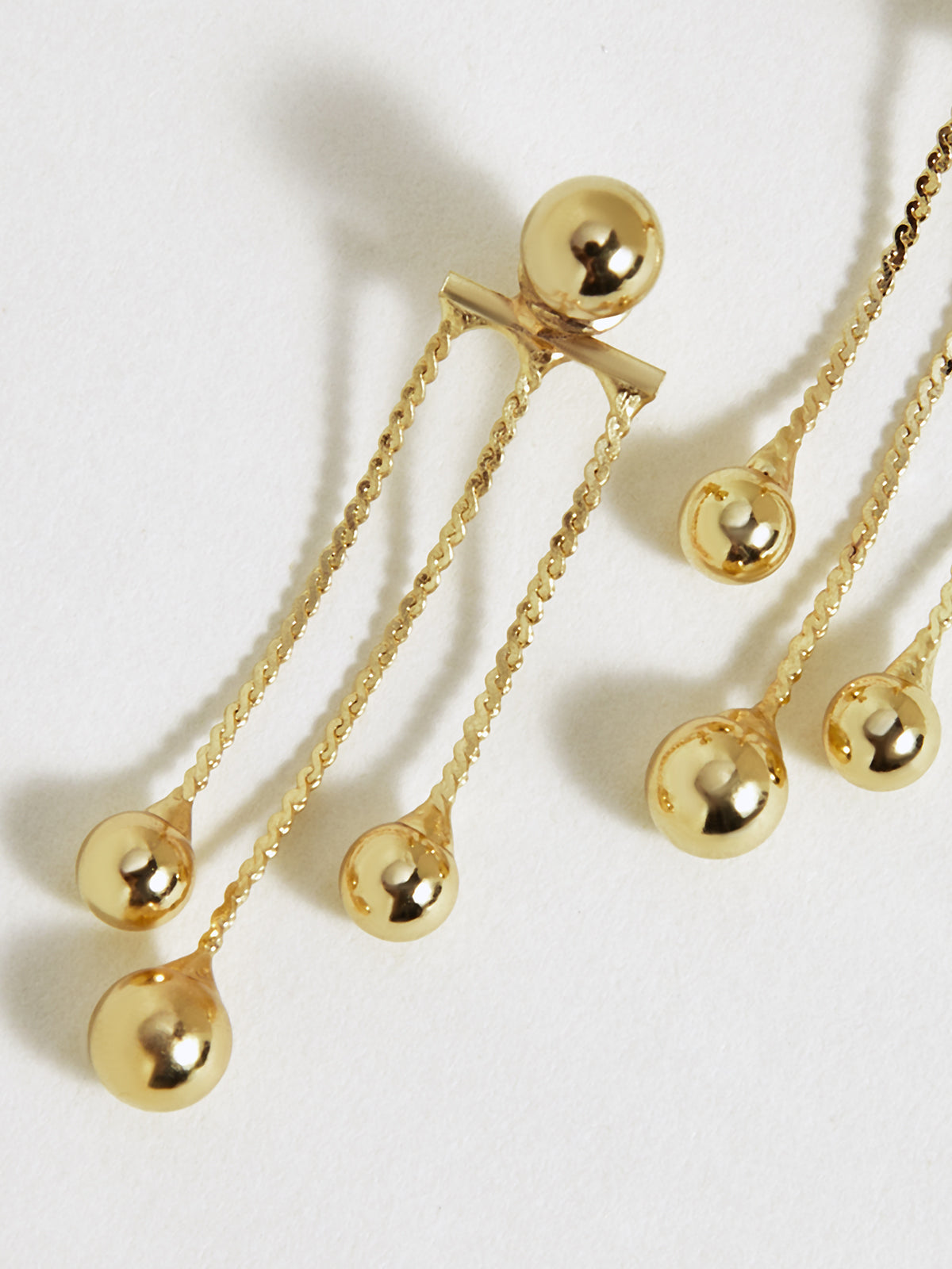 Golden Dangle Earrings-Chicvia