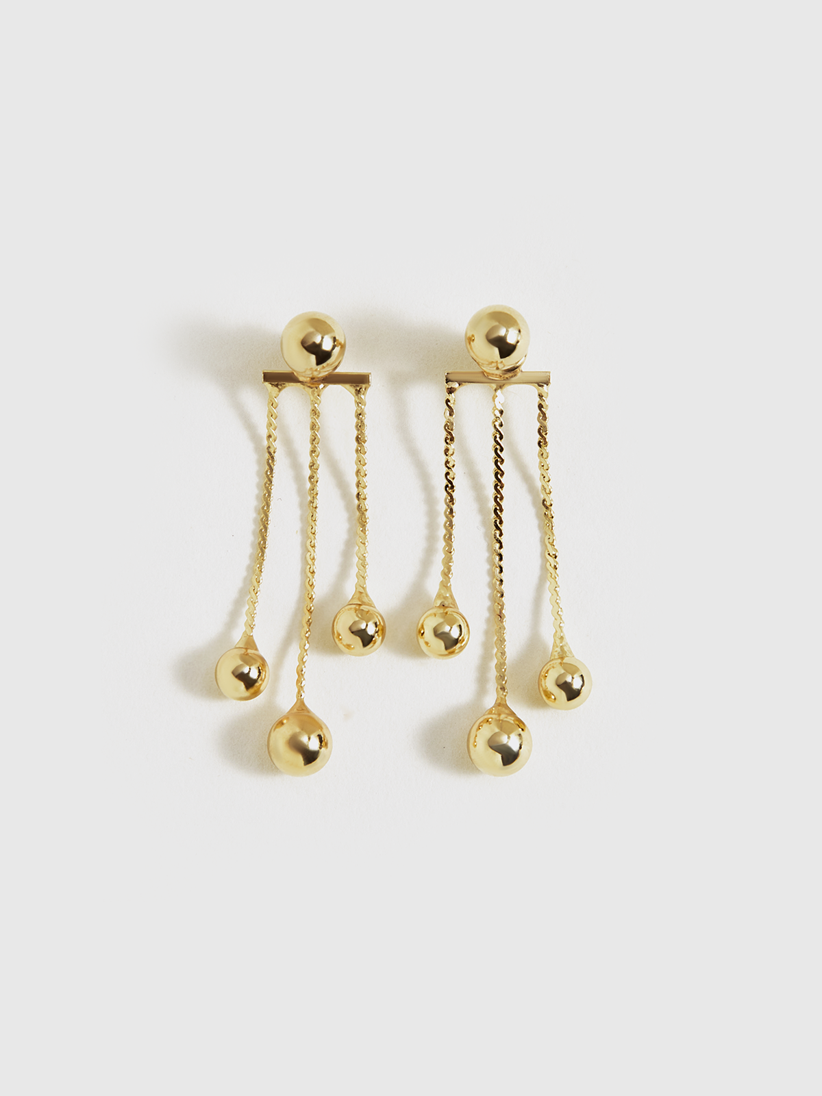 Golden Dangle Earrings-Chicvia