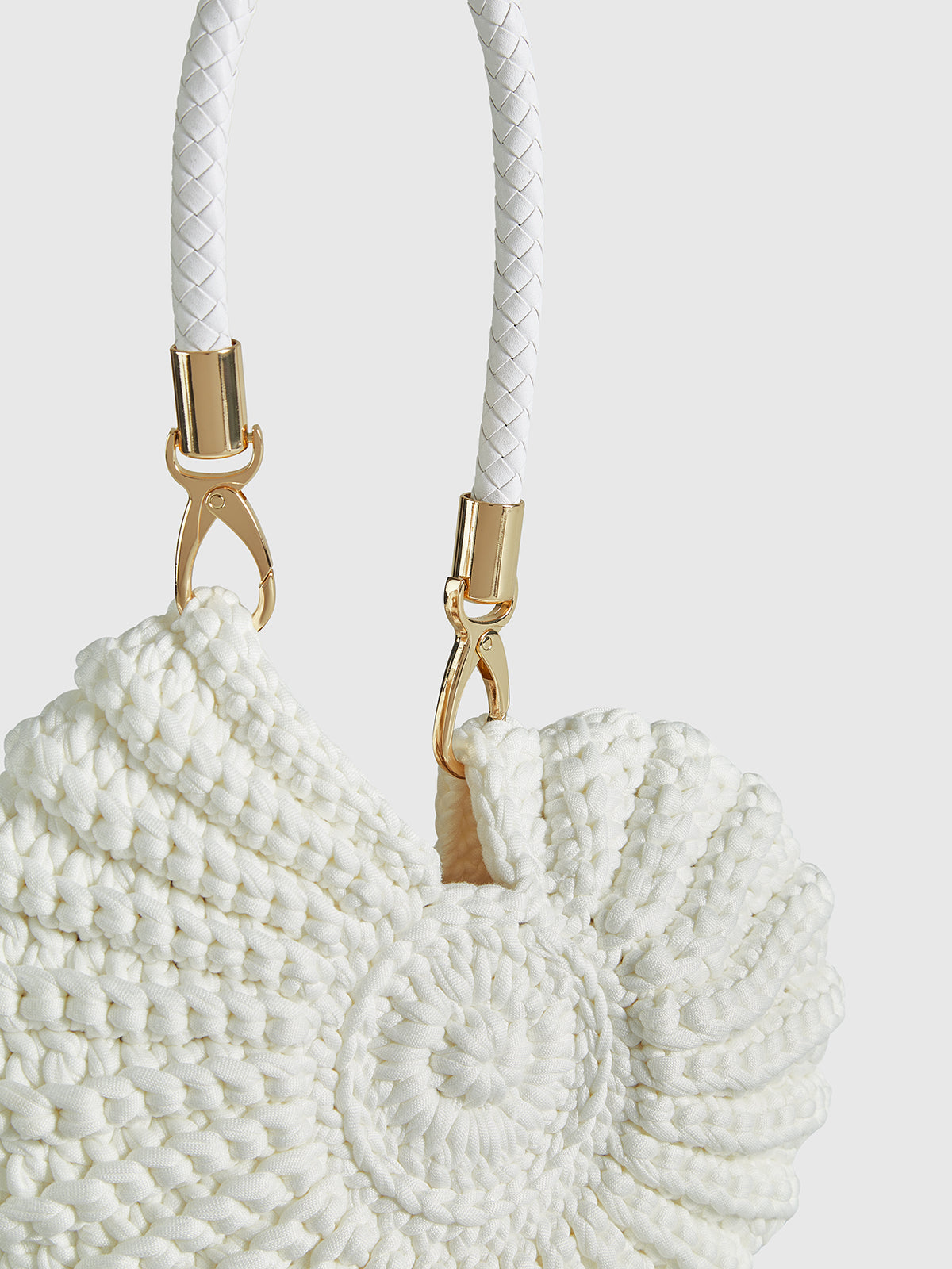 Crocheted Conch-Shaped Handbag-Chicvia
