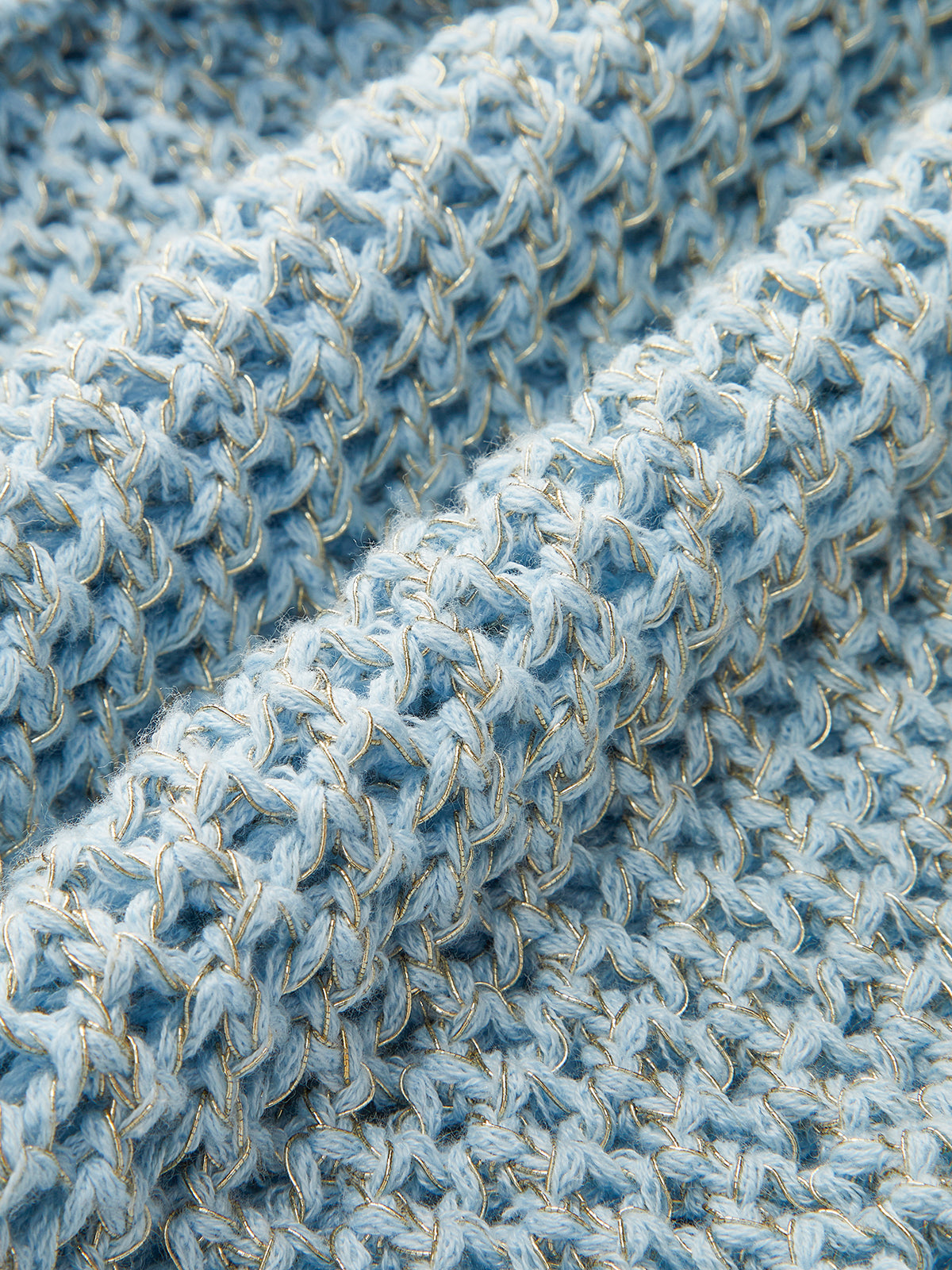 One-Shoulder Floral Crochet Knit Top-Chicvia