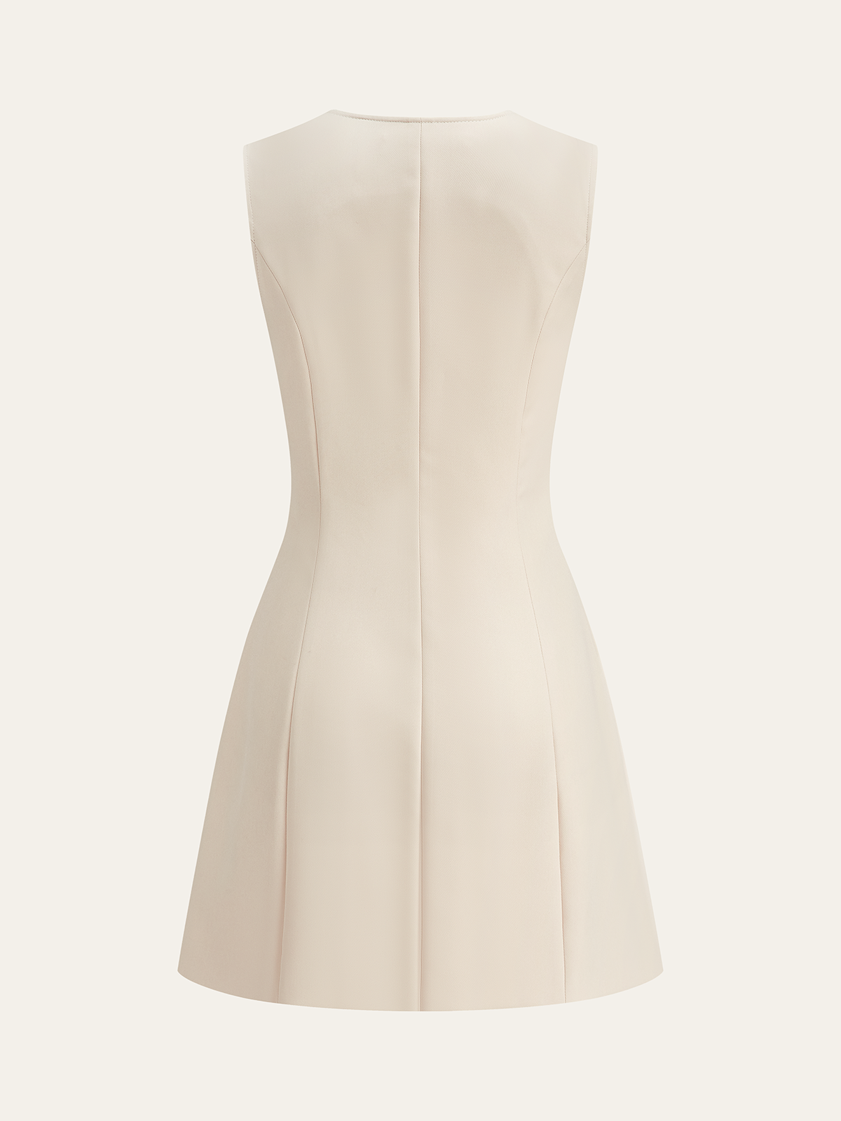 Pocketed Zip-Up Mini Dress-Chicvia