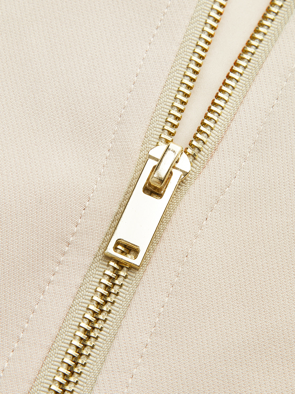 Pocketed Zip-Up Mini Dress-Chicvia