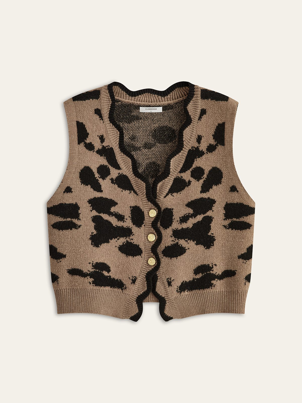 Leopard Print Cardigan-Chicvia