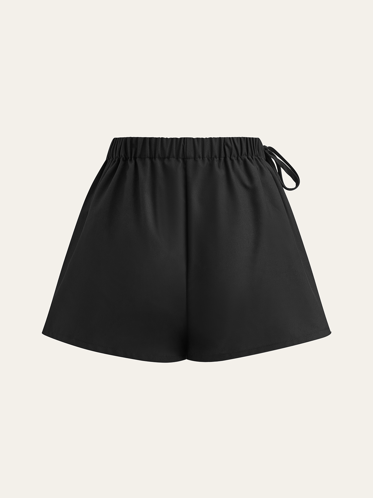Pleated Skort with Drawstring-Chicvia