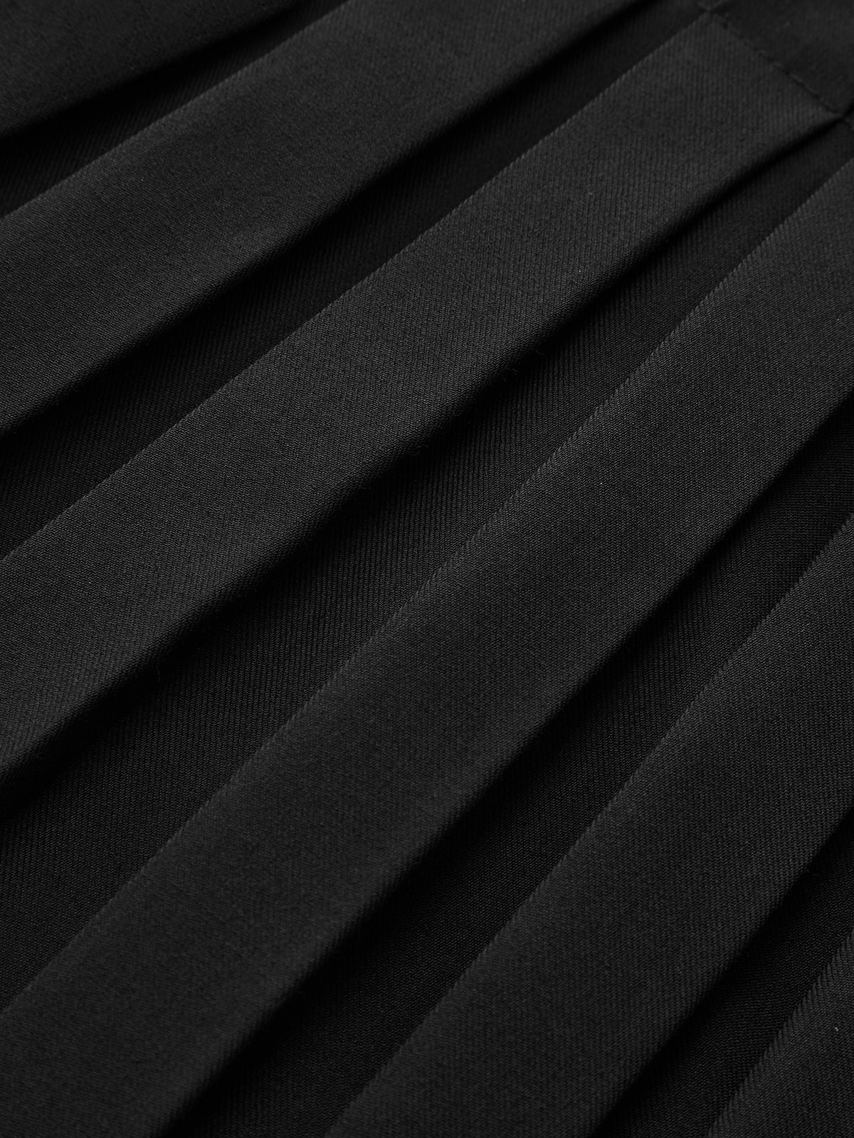 Pleated Skort with Drawstring-Chicvia