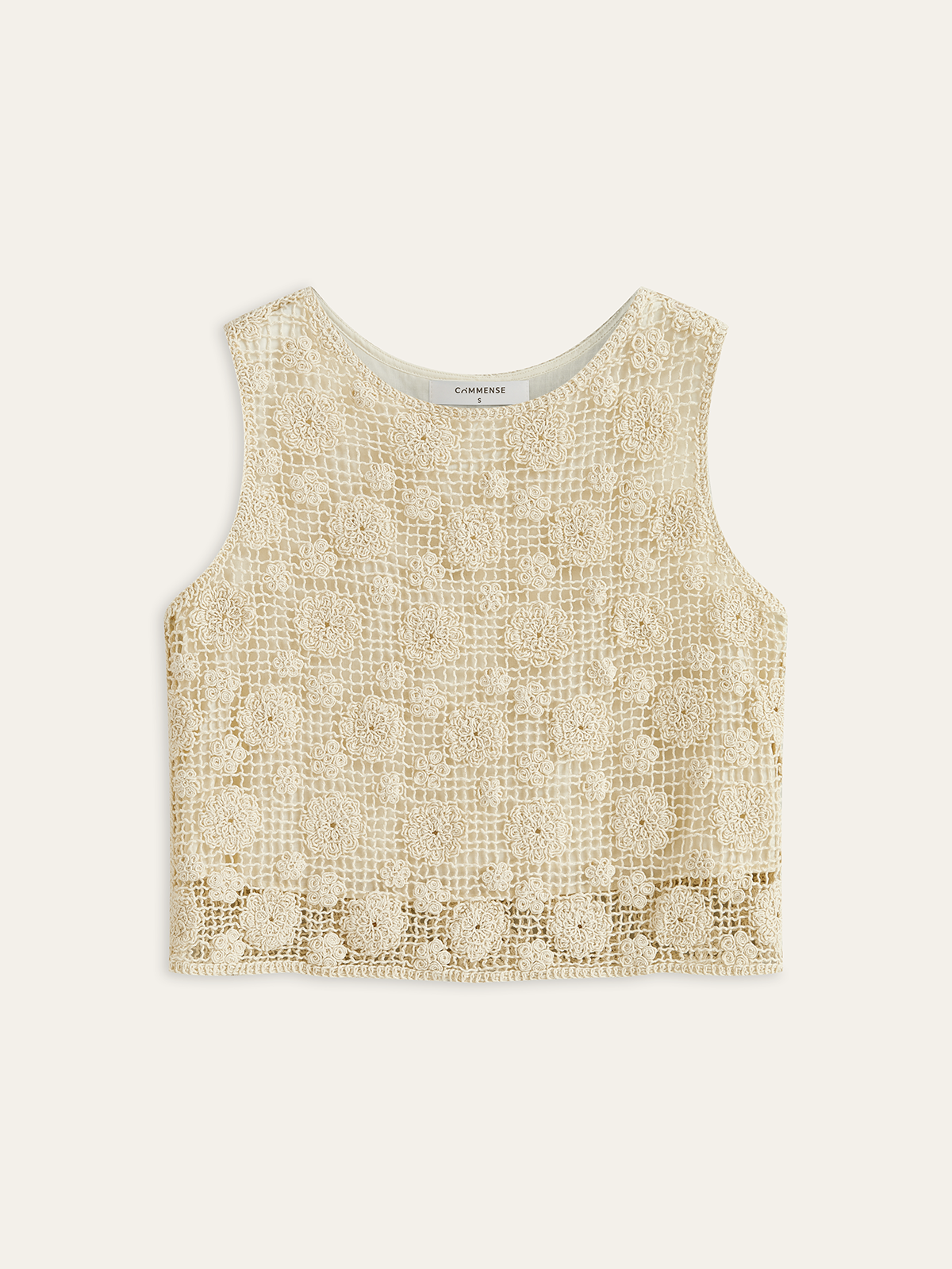 Floral Lace Sleeveless Shorts Set-Chicvia