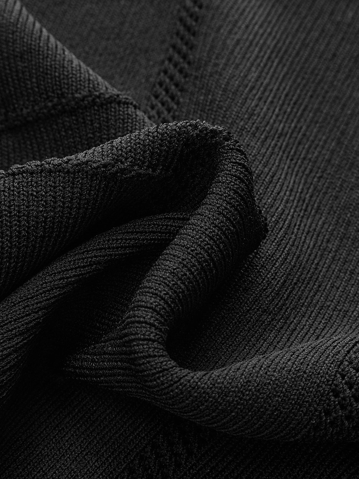 Metal Detail Ribbed Knit Top-Chicvia