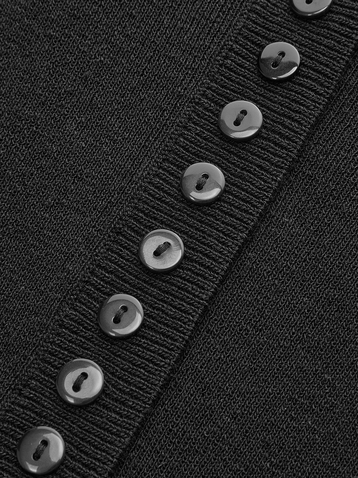 Cap Sleeve Button Cinched Knit Top-Chicvia