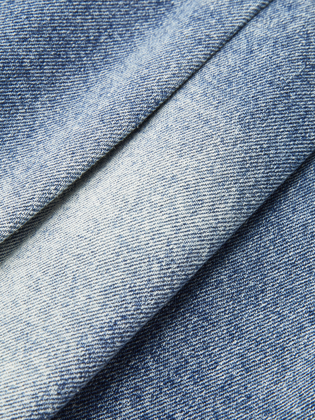 Denim Mid-Waisted Pleated Mini Skirt-Chicvia