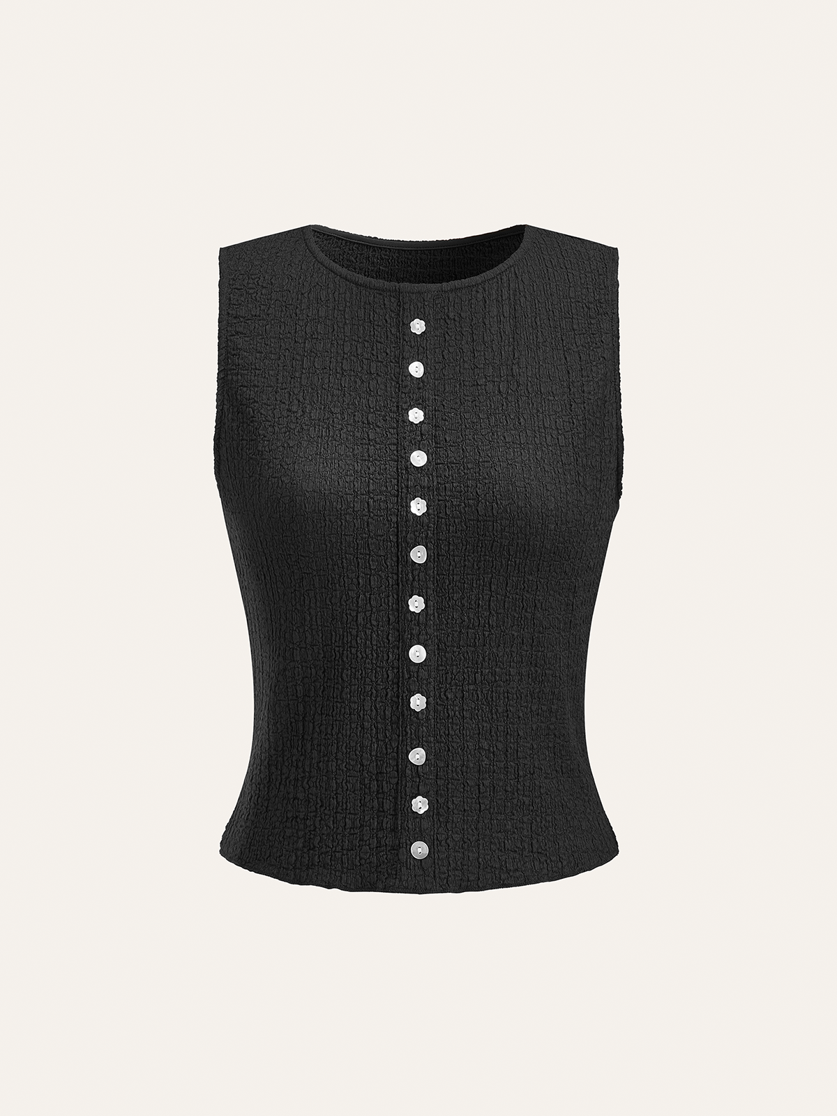 Decor Button Top and Midi Skirt Set-Chicvia