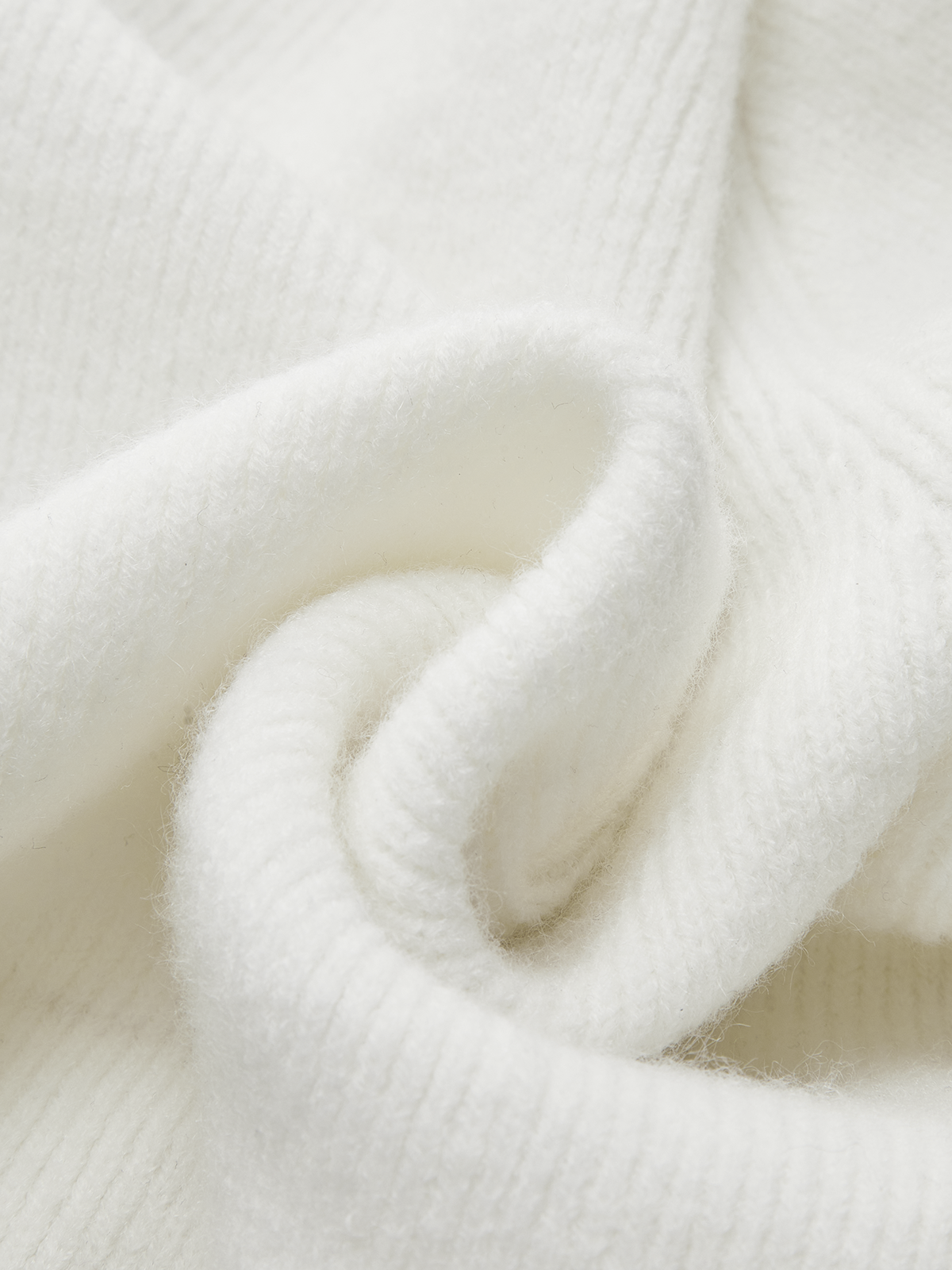 Contrast Trim Button Wool Blend Cardigan-Chicvia