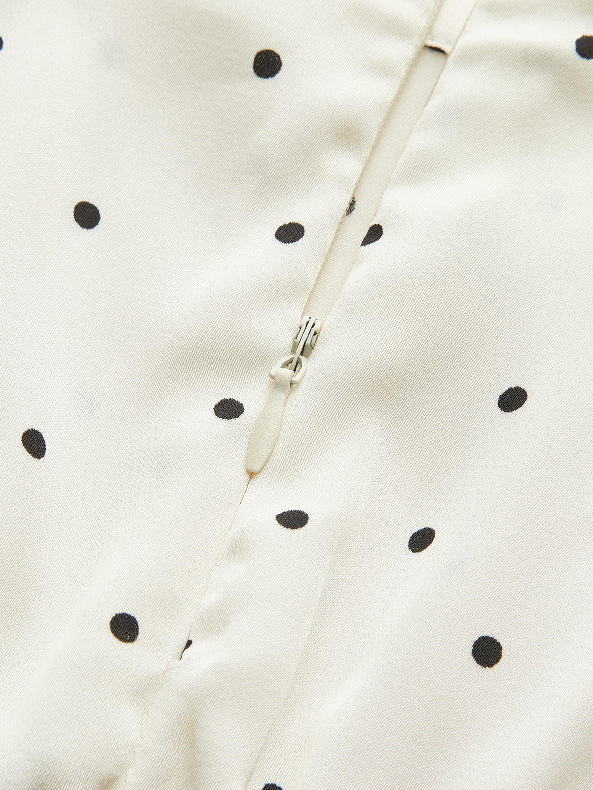 Polka Dot Panel Mock Neck Top-Chicvia