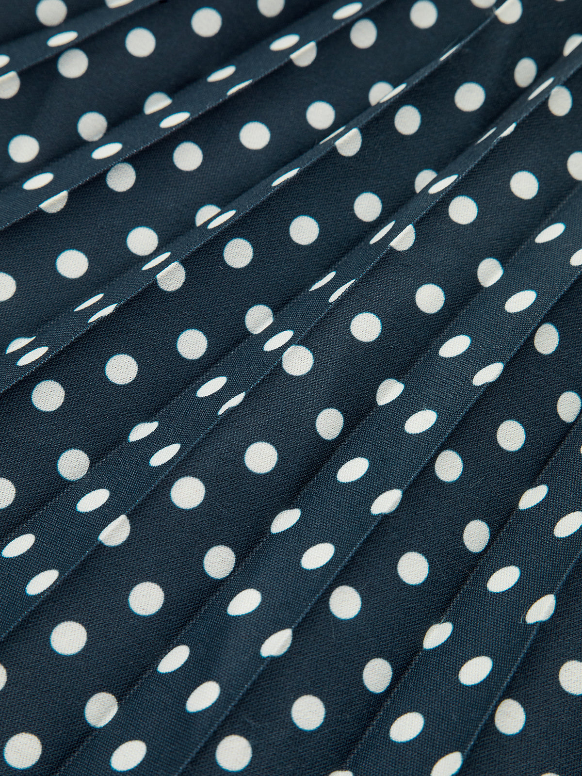 Polka Dot Halter Neck Belted Midi Dress-Chicvia