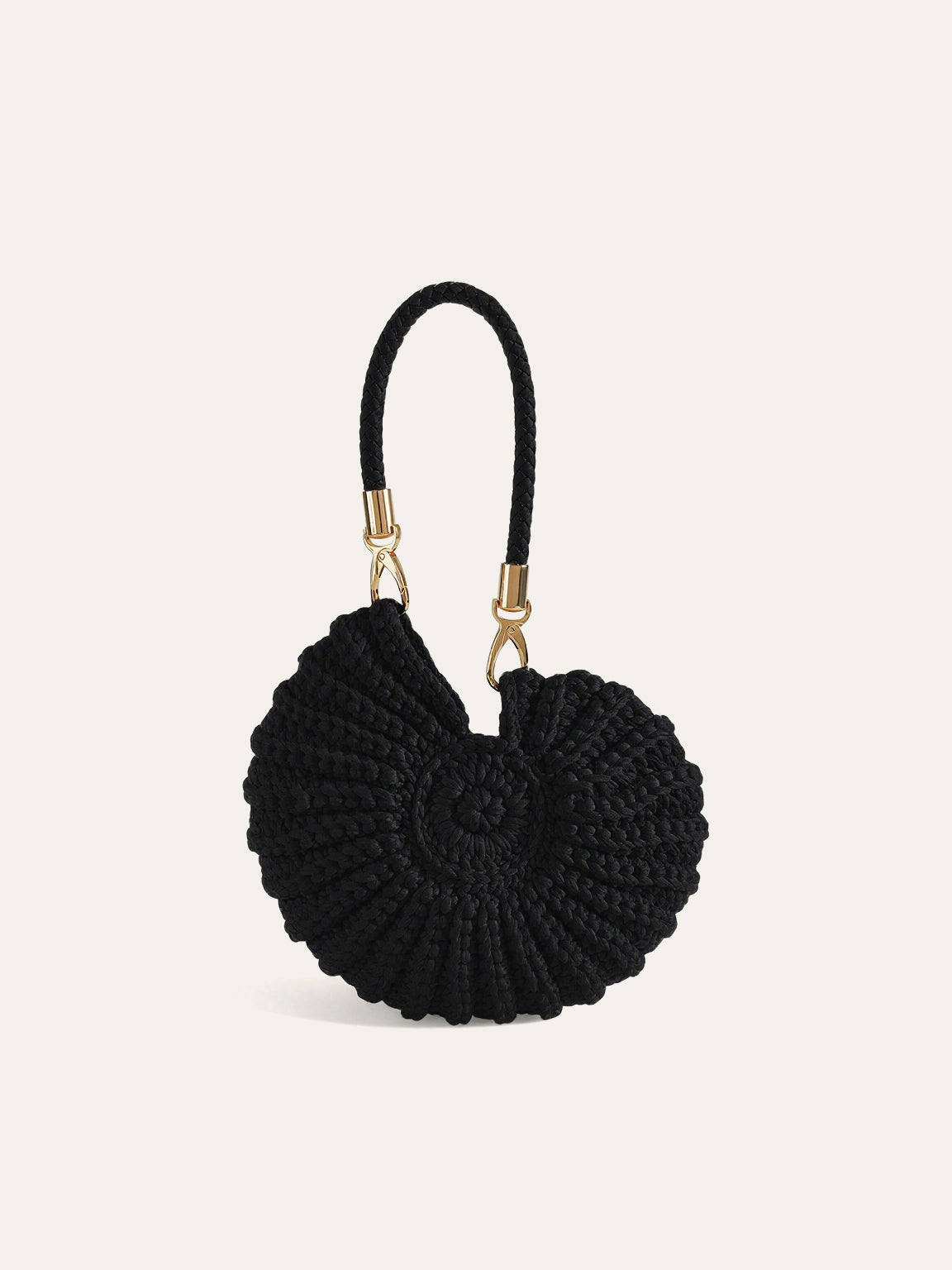 Crocheted Conch-Shaped Handbag-Chicvia