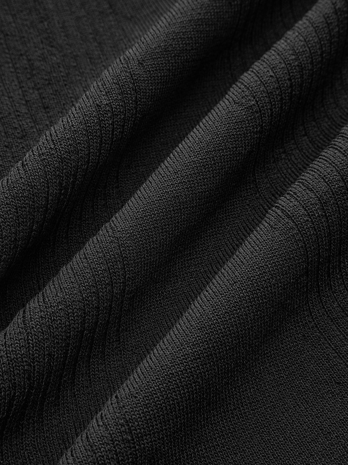 Contrast Bow Belt Ribbed Knit Midi Skirt-Chicvia