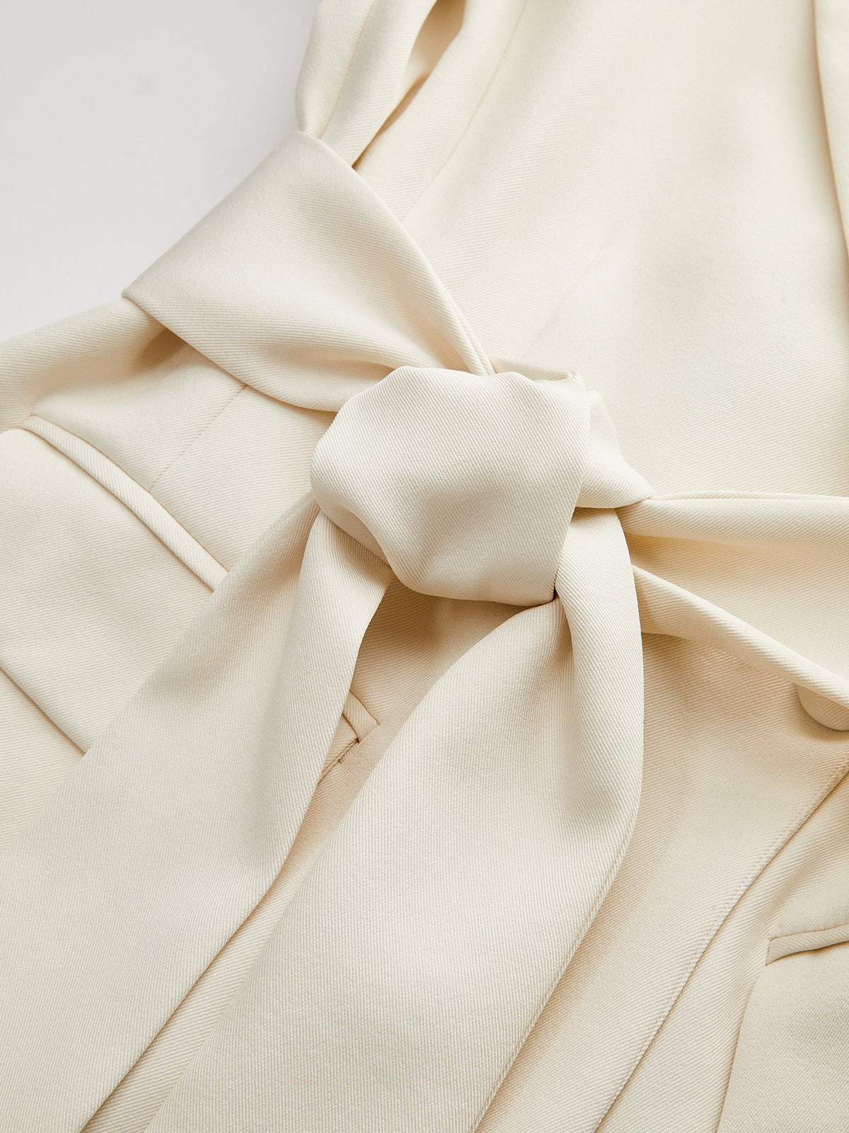 Long Sleeve Belted Blazer-Chicvia