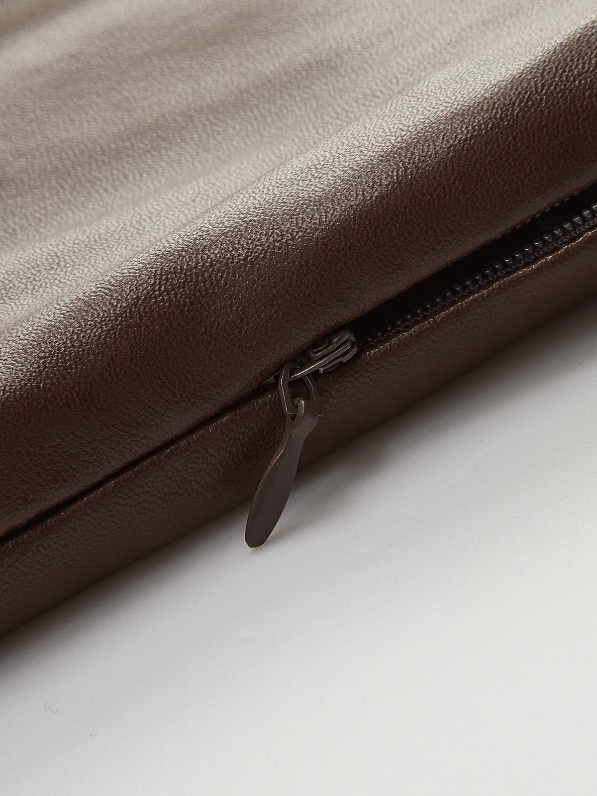 Faux Leather High-Waist Pleated Mini Skirt-Chicvia