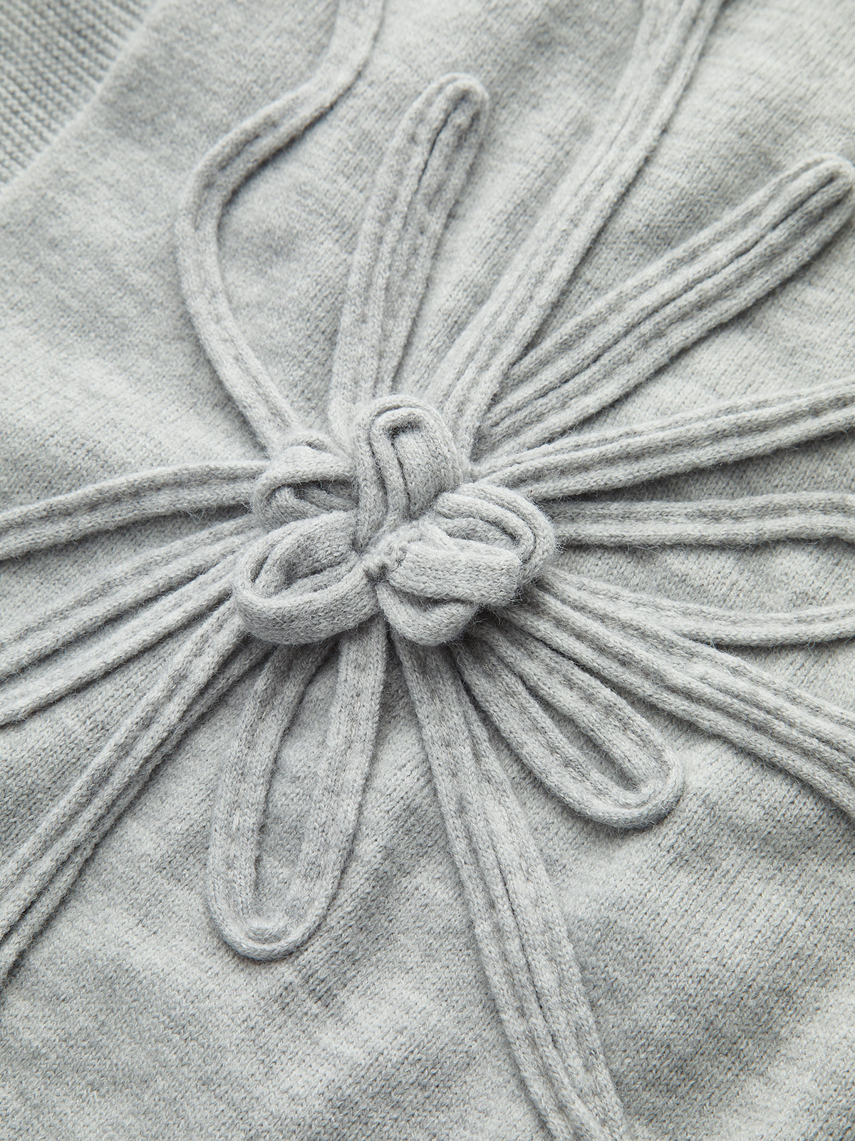 Flower Applique Cap Sleeve Knit Top-Chicvia