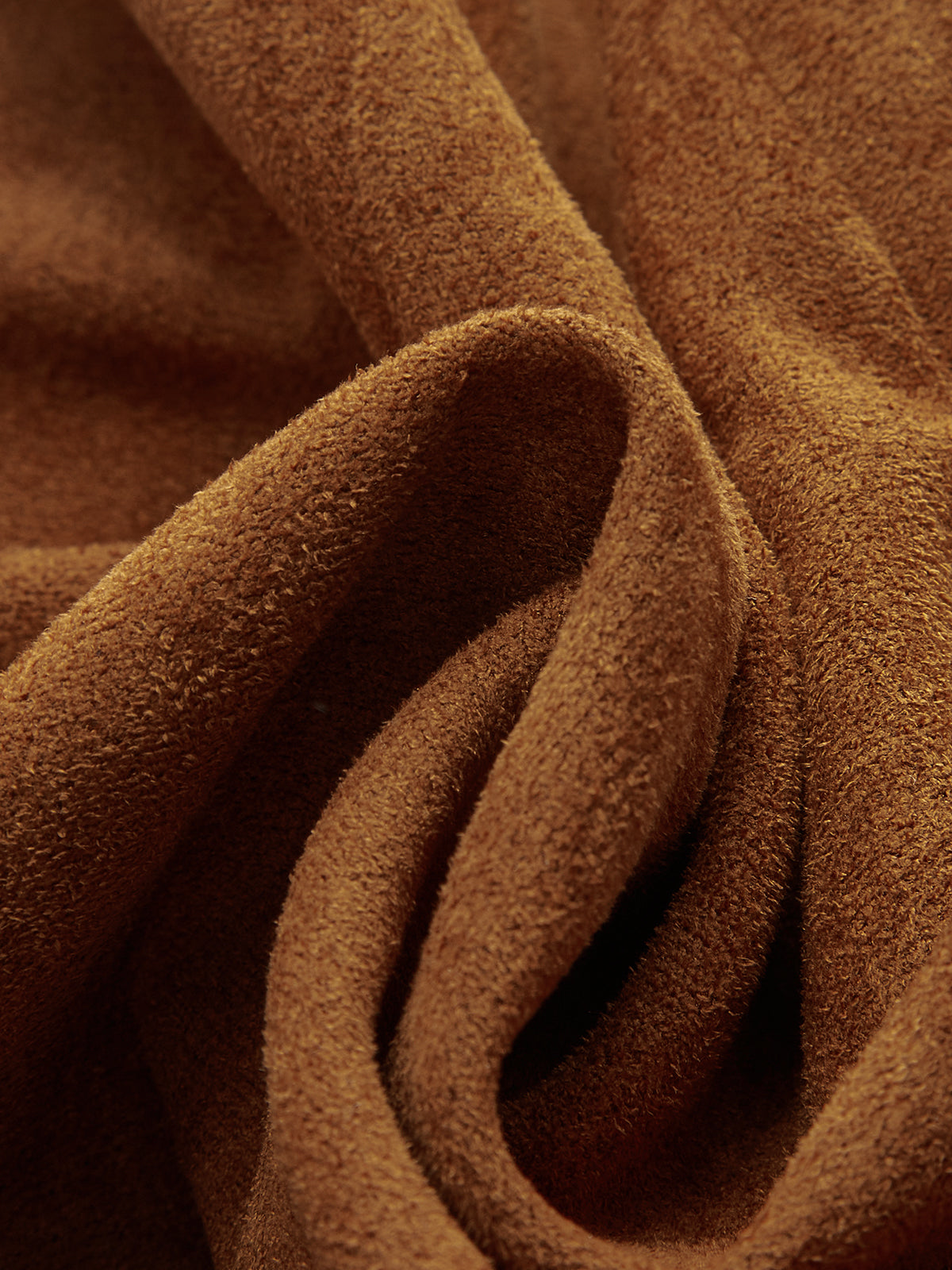 Embellished Button Suede Effect High-Waisted Shorts-Chicvia