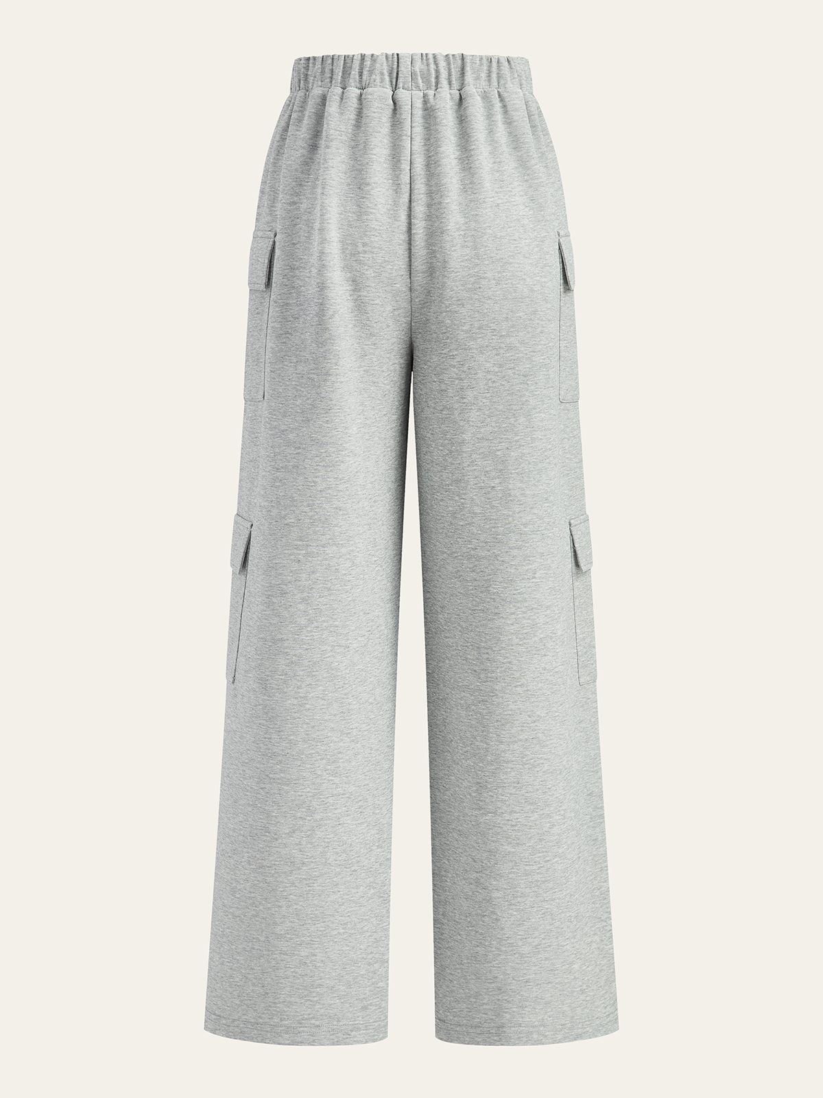 Drawstring Waist Wide Leg Cargo Pants-Chicvia