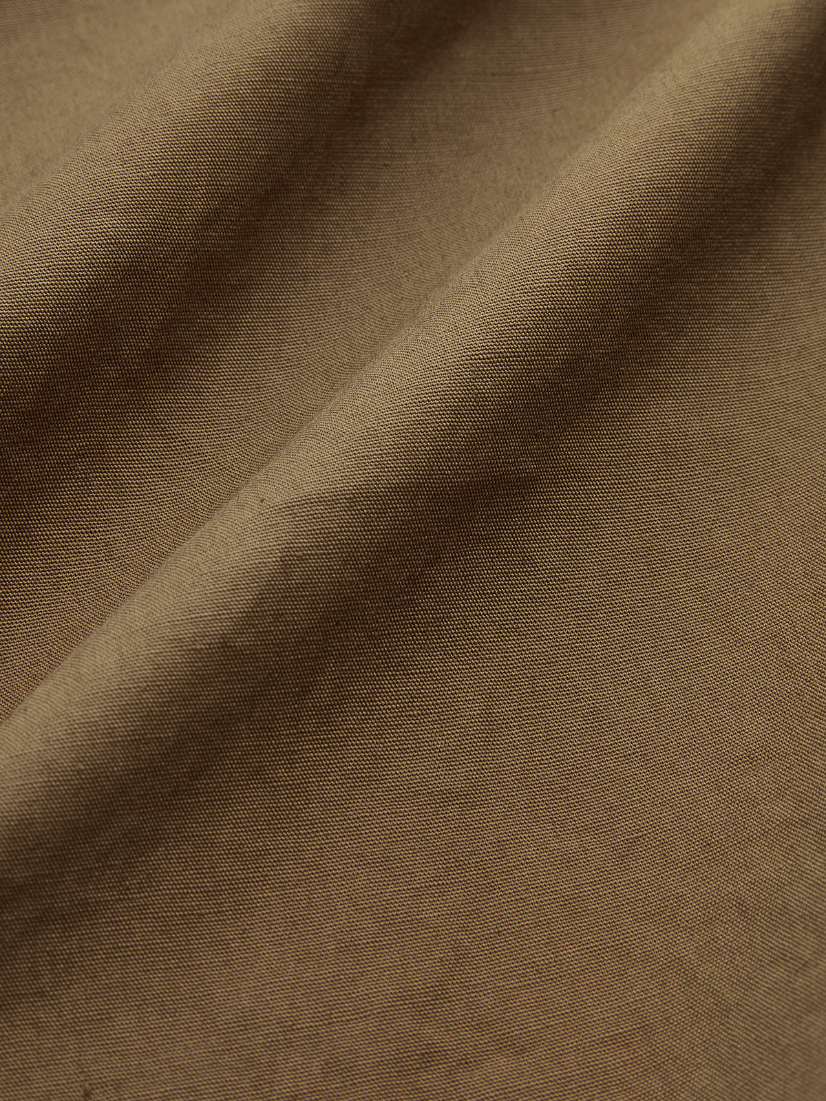 Cotton Blend Ruched Long Sleeve Shirt-Chicvia